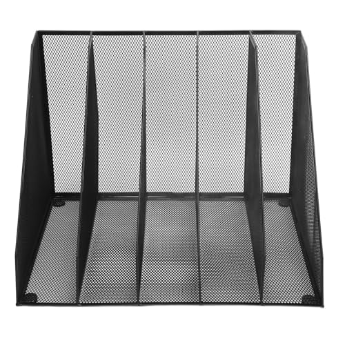 Hiraith 5-Section Iron Mesh Desk Datei Organizer, Vertikaler Dokumentinhaber für Büro, Hochleistungsmetalldatei-Sortierer mit Stabiler Basis, Platzsparender, Aufrechtem Design Hiraith 5-Section Iron Mesh Desk Datei Organizer, Vertikaler Dokumentinhaber für Büro, Hochleistungsmetalldatei-Sortierer mit Stabiler Basis, Platzsparender, Aufrechtem Design von Hiraith