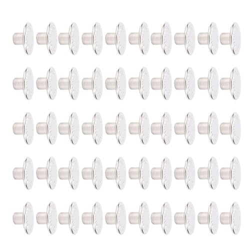 Hiraith 50 Sets 17mm Silberne Blattsternhosenknöpfe, Edelstahl- und Eisen -Dekorationsnieten mit 2x6,5 Mm Spitzen PH -Schrauben, Abnehmbaren Tasten für Hosen, Jacken und Zubehör Hiraith 50 Sets 17mm Silberne Blattsternhosenknöpfe, Edelstahl- und Eisen -Dekorationsnieten mit 2x6,5 Mm Spitzen PH -Schrauben, Abnehmbaren Tasten für Hosen, Jacken und Zubehör von Hiraith