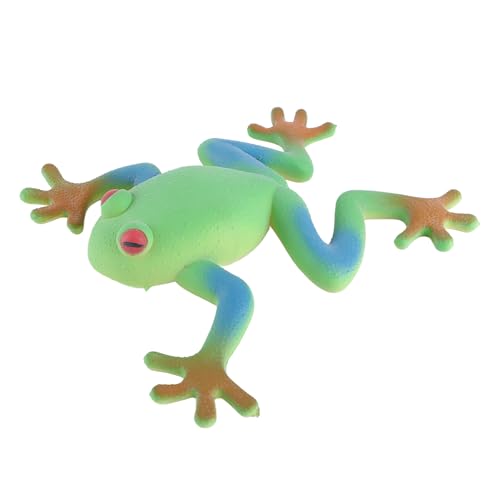 Hiraith Dehnbarer Gummi -Frosch -Spielzeug - Stressabbau und Sensorisches Zappelspielzeug für und Erwachsene - TPR Material Safe & Elastic (15x15 cm) - Halloween/Office/Travel Fun von Hiraith