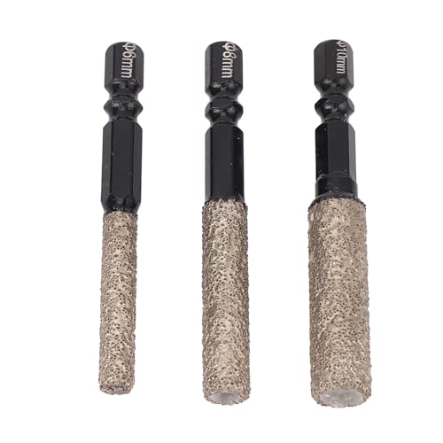 Hiraith Diamonding -Fliesenbohrer -Bit mit Hex -Schaft, Multifunktionaler Diamantbohrer 6mm 8 Mm 10 Mm für Glas, Marmor, Keramik, für die Renovierung von Haushaltswartung, von Hiraith