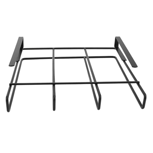 Hiraith Hochleistungs -Kohlenstoffstahl Unter Schrank Hängende Rack, kein Platzsparender Organisator für Bohrer, für Schneidebretter und Topfdeckel, 25x25 Cm Rostbriefe Küchenlagerung von Hiraith