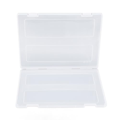 Hiraith Klarer Dokumentenlagerfall Ergonomic Plastic Secle Knuckle Lock Multi Purpose Transparent mit Einfacher Inhaltsbesichtigung für Klassenzimmer, Büros und Häuser (A5) von Hiraith