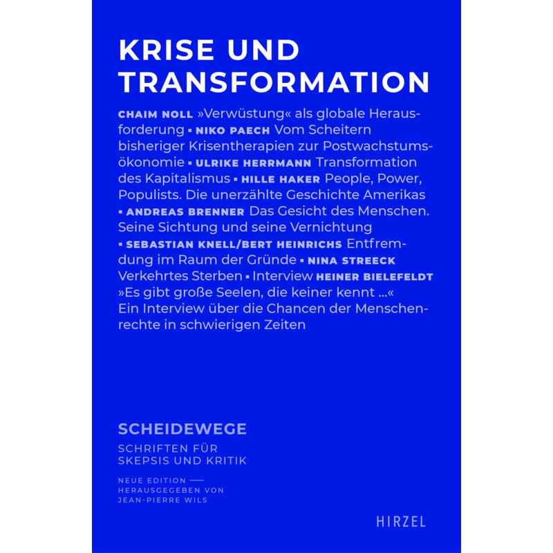 Krise Und Transformation, Kartoniert (TB) von Hirzel, Stuttgart