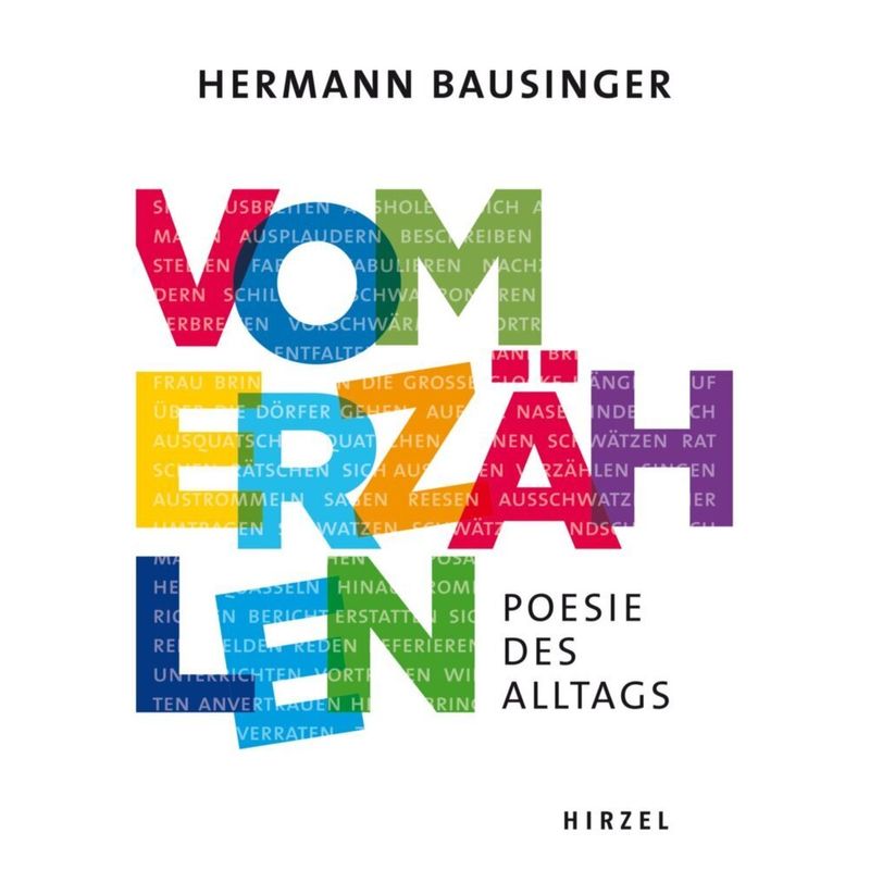 Vom Erzählen - Hermann Bausinger, Gebunden von Hirzel, Stuttgart