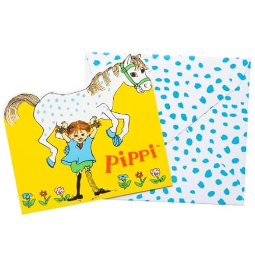 Hisab/Joker 16-tlg. Einladungskarten-Set * PIPPI * zum Kindergeburtstag und Party | mit 8 Einladungen und 8 Umschlägen | Invites Kinder Geburtstag Astrid Lindgren Hisab/Joker 16-tlg. Einladungskarten-Set * PIPPI * zum Kindergeburtstag und Party | mit 8 Einladungen und 8 Umschlägen | Invites Kinder Geburtstag Astrid Lindgren von Hisab/Joker