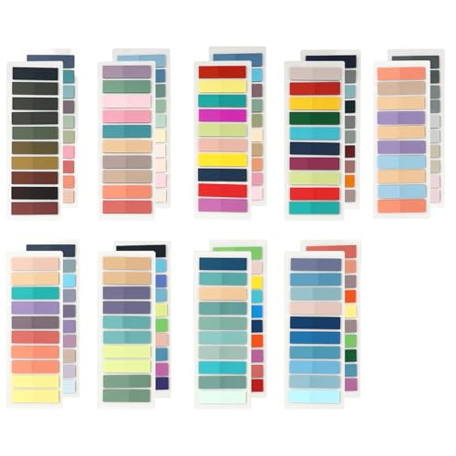 3600 Stück Haftnotizen, 18 Stile transparente sticky notes, haftstreifen, kleine haftnotizen klebezettel, Seitenmarkierungen, geeignet für Büro und Schule 3600 Stück Haftnotizen, 18 Stile transparente sticky notes, haftstreifen, kleine haftnotizen klebezettel, Seitenmarkierungen, geeignet für Büro und Schule von Hisdricus