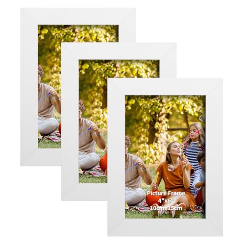Hisdricus 3er Set Bilderrahmen 10x15 cm - Bilderrahmen Weiß - Bilderrahmen Holz zum Aufhängen & Aufstellen - Bilderrahmen Weiss für Fotos, Bilder, Poster & Kinderzeichnungen Hisdricus 3er Set Bilderrahmen 10x15 cm - Bilderrahmen Weiß - Bilderrahmen Holz zum Aufhängen & Aufstellen - Bilderrahmen Weiss für Fotos, Bilder, Poster & Kinderzeichnungen von Hisdricus
