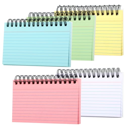 Index Cards,Linierte Karteikarten,5 Farben karteikarten spiral,mehrfarbige Karteikarten,geeignet für Schulsachen,linierte Karteikarten, Lernkarten,Schreibwaren,Karteikarten für Büro und Schule Index Cards,Linierte Karteikarten,5 Farben karteikarten spiral,mehrfarbige Karteikarten,geeignet für Schulsachen,linierte Karteikarten, Lernkarten,Schreibwaren,Karteikarten für Büro und Schule von Hisdricus