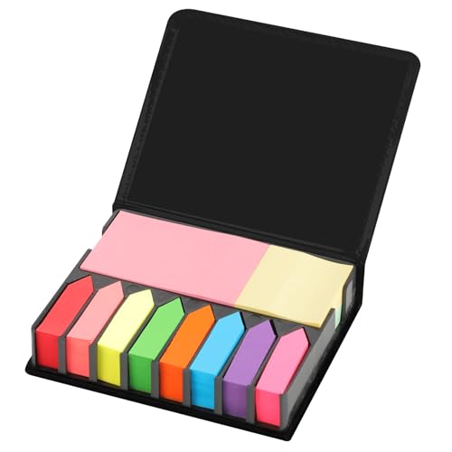Notizzettel Set – 2000 Stück, 12 Farben, 3 Größen, mit Haftmarkern, Pfeil- und Seitenmarkern, inklusive Notizzettel Box und PU Etui – Bürobedarf, Bürozubehör, Büromaterial Notizzettel Set – 2000 Stück, 12 Farben, 3 Größen, mit Haftmarkern, Pfeil- und Seitenmarkern, inklusive Notizzettel Box und PU Etui – Bürobedarf, Bürozubehör, Büromaterial von Hisdricus
