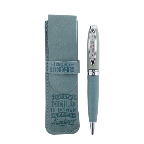 History & Heraldry Bamboo Persönlicher und individueller Kuli Kugelschreiber Stift mit Namen und Spruch Personalisiertes Etui Monogramm-Design persönliches Geschenk (Kuli Jemand Besonderes (M)) von History & Heraldry