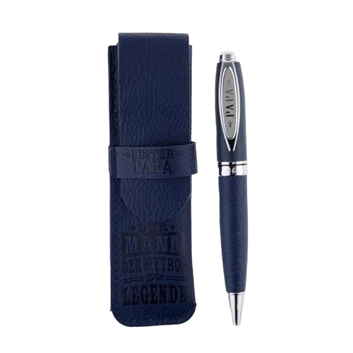 History & Heraldry Bamboo Persönlicher und individueller Kuli Kugelschreiber Stift mit Namen und Spruch Personalisiertes Etui Monogramm-Design persönliches Geschenk (Kuli Papa) von History & Heraldry