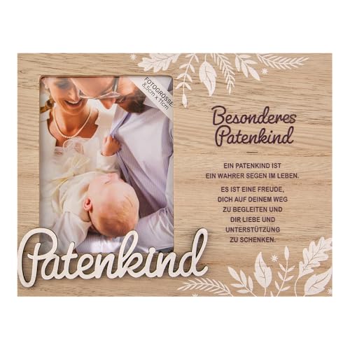 History & Heraldry Personalisierter Bilderrahmen für Kinder, Babybilderrahmen Holzoptik, 18,5 x 14,2 cm, mit Spruch - Bilderrahmen Patenkind History & Heraldry Personalisierter Bilderrahmen für Kinder, Babybilderrahmen Holzoptik, 18,5 x 14,2 cm, mit Spruch - Bilderrahmen Patenkind von History & Heraldry