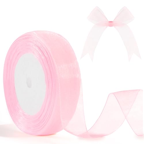 Organzaband Rosa 25mm 46m Geschenkband Geschenkverpackung Verpackungsbänder Rosa Geschenkbänder Bänder Zum Basteln Tüll Dekoband zum Geschenkverpackung Bastelarbeiten Geburtstag Hochzeitsdekoration Organzaband Rosa 25mm 46m Geschenkband Geschenkverpackung Verpackungsbänder Rosa Geschenkbänder Bänder Zum Basteln Tüll Dekoband zum Geschenkverpackung Bastelarbeiten Geburtstag Hochzeitsdekoration von Hisxierng