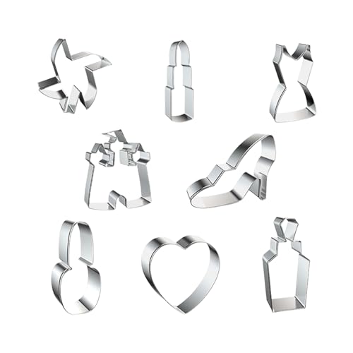 Hitburu Plätzchenausstecher | Metall Backform | 16-Teilige Formen Prägevorlagen Dekorationswerkzeuge Für Taufe Babyparty Hochzeit von Hitburu