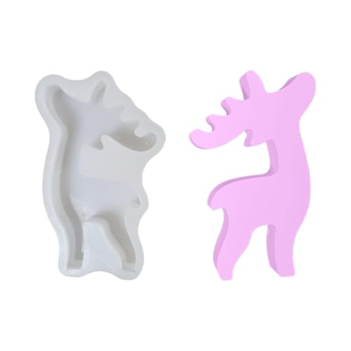 Hitburu Tier Gießformen - Rentier Weihnachtsformen - Gipsgussform für Cupcake Backen Fondant Handwerk Seife Kerze Feiertag Hochzeit Deko Küche Partyeinladigkeiten Hitburu Tier Gießformen - Rentier Weihnachtsformen - Gipsgussform für Cupcake Backen Fondant Handwerk Seife Kerze Feiertag Hochzeit Deko Küche Partyeinladigkeiten von Hitburu