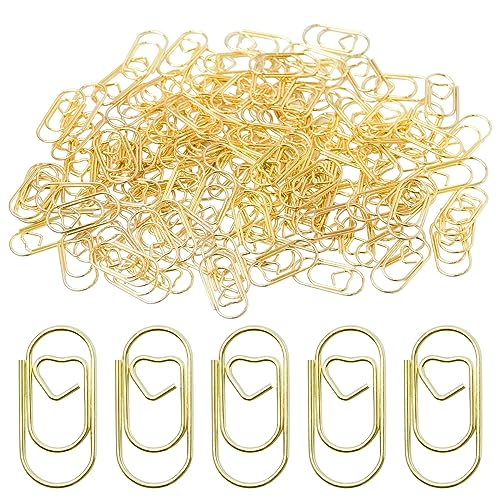 Hitchuey 230 Stück Büroklammern, Büroklammern Herz Gold Mini, Büroklammern Set mit Transparentbox, Klein Büroklammern für Dekorative Hochzeiten Postkarten Hitchuey 230 Stück Büroklammern, Büroklammern Herz Gold Mini, Büroklammern Set mit Transparentbox, Klein Büroklammern für Dekorative Hochzeiten Postkarten von Hitchuey