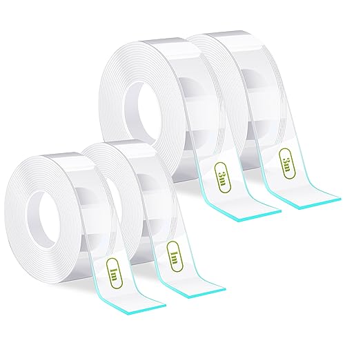 Hitchuey 8m Doppelseitiges Klebeband Extra Stark, 4 Rollen Nano Tape, Abnehmbar Wiederverwendbar Doppelseitiges Klebeband Transparent für Teppich, Foto Wand, Küche, Zuhause Oder Outdoor Hitchuey 8m Doppelseitiges Klebeband Extra Stark, 4 Rollen Nano Tape, Abnehmbar Wiederverwendbar Doppelseitiges Klebeband Transparent für Teppich, Foto Wand, Küche, Zuhause Oder Outdoor von Hitchuey