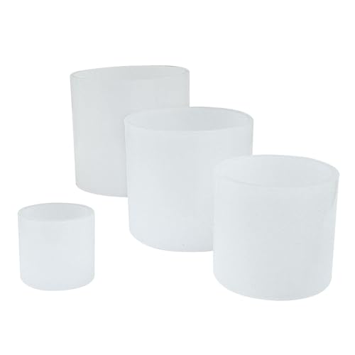 Hitefu Zylinder-Kerzenformen, Säulenguss-Silikonformen für Gießharz, Seifenherstellung, Blumenproben und Tonhandwerk (3/4/5/6 cm), 4 Stück von Hitefu
