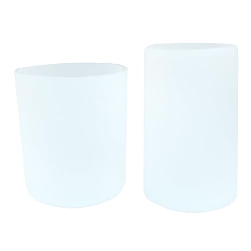 Hitefu Zylinder-Kerzenformen, Säulenguss-Silikonformen für Gießharz, Seifenherstellung, Blumenproben und Tonhandwerk (9/10 cm), 2 Stück von Hitefu