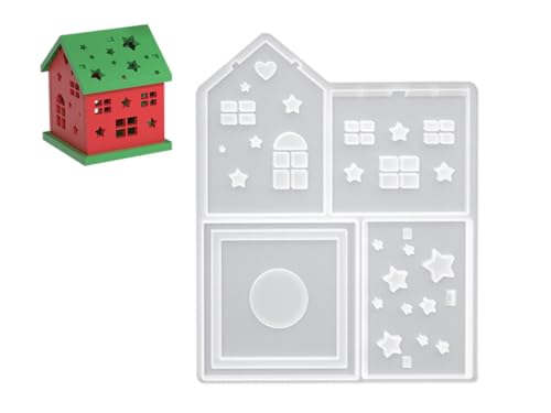 Hitopin Silikonform Haus, Silikonformen Gießformen Häuser, Silikon Gießform Häuser, Silikonformen Gießformen Gips, Silikonform Haus Gips Zum für Bastelarbeiten, Gips, Kerzen, Heimwerken Hitopin Silikonform Haus, Silikonformen Gießformen Häuser, Silikon Gießform Häuser, Silikonformen Gießformen Gips, Silikonform Haus Gips Zum für Bastelarbeiten, Gips, Kerzen, Heimwerken von Hitopin