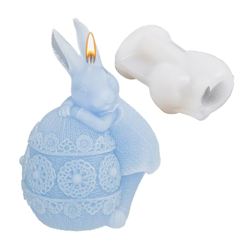 Osterhasen Silikonformen | 3D-Gips-Ostern-Harzform,Kerzenformen für die Kerzenherstellung, DIY-Wachsschmelzhandwerk, Epoxidharz-Handwerk, Geschenk für Jungen und Mädchen Hitrod von Hitrod