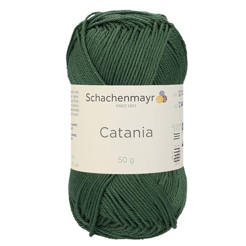 Schachenmayr (SMC) Catania Originals Garn, 1 Knäuel/Packung , jedes Knäuel 125 m, 100 % mercerisierte Baumwolle zum Stricken und Häkeln, Sport Weight, 419 Tannenbaum von Hiveroots
