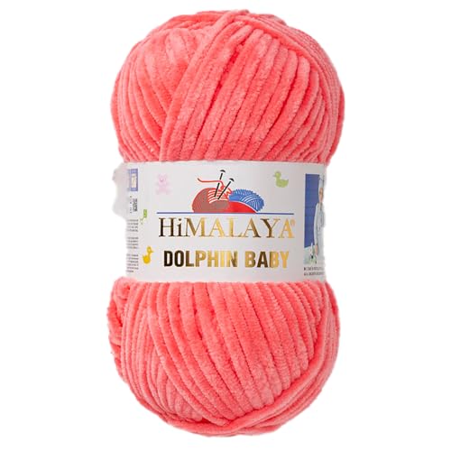 Himalaya Dolphin Baby Chenille-Garn, je Knäuel 100 g, 120 m, 100 % Polyester, super sperrige Babydecke, Samt-Amigurumi-Garn, 80332 - Babyrosa, 1 Knäuel Himalaya Dolphin Baby Chenille-Garn, je Knäuel 100 g, 120 m, 100 % Polyester, super sperrige Babydecke, Samt-Amigurumi-Garn, 80332 - Babyrosa, 1 Knäuel von Hiveroots