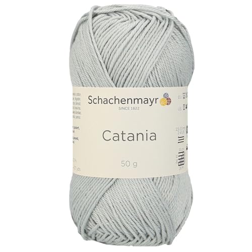 Schachenmayr (SMC) Catania Originals Garn, 1 Knäuel/Packung , jedes Knäuel 125 m, 100 % mercerisierte Baumwolle zum Stricken und Häkeln, Sport Weight, 172 Silber von Hiveroots