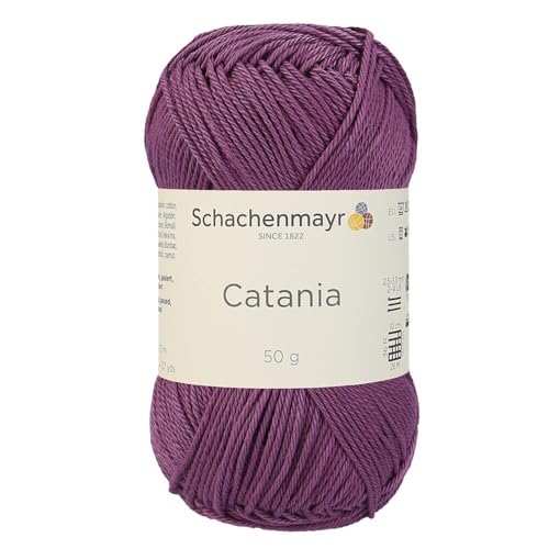 Schachenmayr (SMC) Catania Originals Garn, 1 Knäuel/Packung , jedes Knäuel 125 m, 100 % mercerisierte Baumwolle zum Stricken und Häkeln, Sport Weight, 240 Hyazinth von Hiveroots