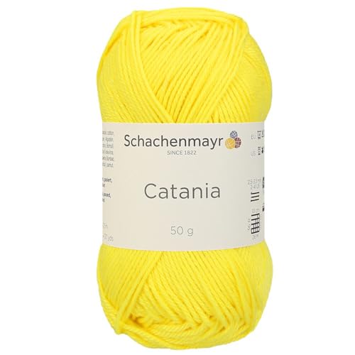 Schachenmayr (SMC) Catania Originals Garn, 1 Knäuel/Packung , jedes Knäuel 125 m, 100 % mercerisierte Baumwolle zum Stricken und Häkeln, Sport Weight, 280 Löwenzahn von Hiveroots