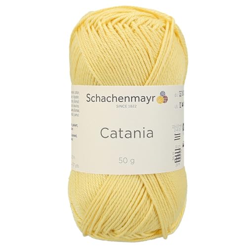 Schachenmayr (SMC) Catania Originals Garn, 1 Knäuel/Packung , jedes Knäuel 125 m, 100 % mercerisierte Baumwolle zum Stricken und Häkeln, Sport Weight, 403 Vanille von Hiveroots
