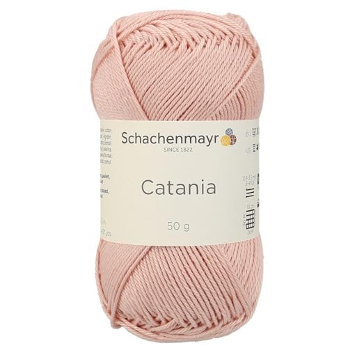 Schachenmayr (SMC) Catania Originals Garn, 1 Knäuel/Packung , jedes Knäuel 125 m, 100 % mercerisierte Baumwolle zum Stricken und Häkeln, Sport Weight, 433 Rosé Gold von Hiveroots