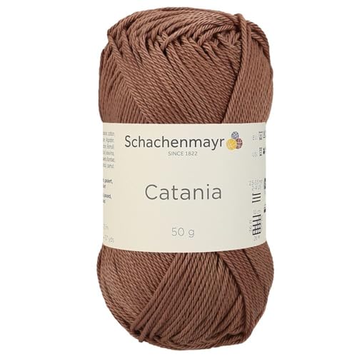 Schachenmayr (SMC) Catania Originals Garn, 1 Knäuel/Packung , jedes Knäuel 125 m, 100 % mercerisierte Baumwolle zum Stricken und Häkeln, Sport Weight, 438 Deep Amber von Hiveroots