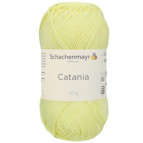 Schachenmayr (SMC) Catania Originals Garn, 2 Knäuel/Packung , jedes Knäuel 125 m, 100 % mercerisierte Baumwolle zum Stricken und Häkeln, Sport Weight, 100 Mimose von Hiveroots