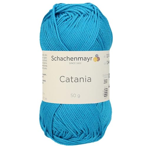 Schachenmayr (SMC) Catania Originals Garn, 2 Knäuel/Packung , jedes Knäuel 125 m, 100 % mercerisierte Baumwolle zum Stricken und Häkeln, Sport Weight, 146 Pfau von Hiveroots