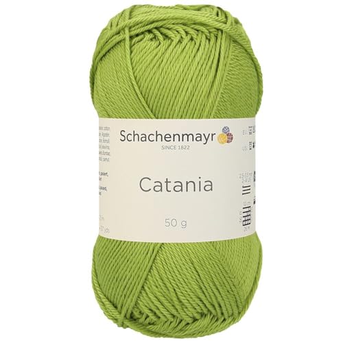 Schachenmayr (SMC) Catania Originals Garn, 2 Knäuel/Packung , jedes Knäuel 125 m, 100 % mercerisierte Baumwolle zum Stricken und Häkeln, Sport Weight, 205 Apfel von Hiveroots