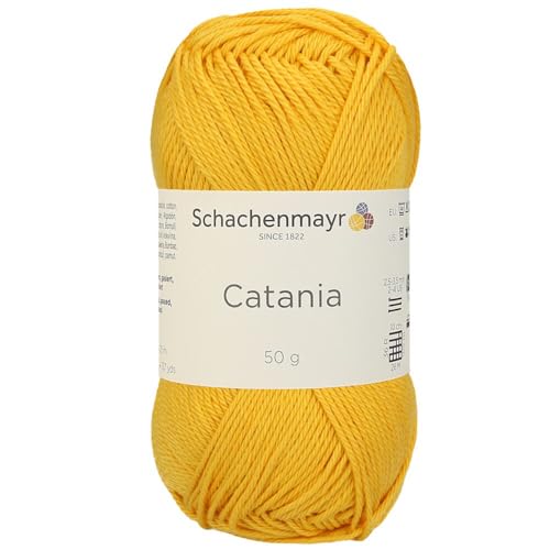 Schachenmayr (SMC) Catania Originals Garn, 2 Knäuel/Packung , jedes Knäuel 125 m, 100 % mercerisierte Baumwolle zum Stricken und Häkeln, Sport Weight, 208 Sun von Hiveroots