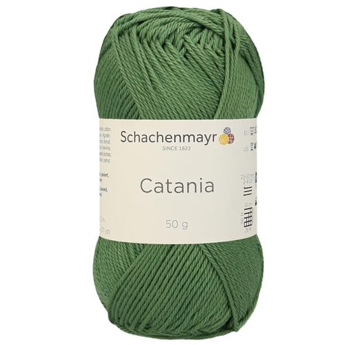 Schachenmayr (SMC) Catania Originals Garn, 2 Knäuel/Packung , jedes Knäuel 125 m, 100 % mercerisierte Baumwolle zum Stricken und Häkeln, Sport Weight, 212 Khaki von Hiveroots