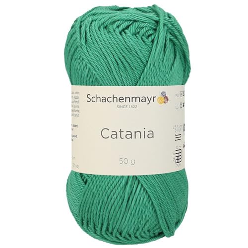 Schachenmayr (SMC) Catania Originals Garn, 2 Knäuel/Packung , jedes Knäuel 125 m, 100 % mercerisierte Baumwolle zum Stricken und Häkeln, Sport Weight, 241 Golfgrün von Hiveroots