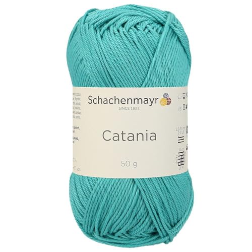 Schachenmayr (SMC) Catania Originals Garn, 2 Knäuel/Packung , jedes Knäuel 125 m, 100 % mercerisierte Baumwolle zum Stricken und Häkeln, Sport Weight, 253 Jade von Hiveroots