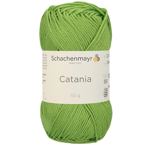 Schachenmayr (SMC) Catania Originals Garn, 2 Knäuel/Packung , jedes Knäuel 125 m, 100 % mercerisierte Baumwolle zum Stricken und Häkeln, Sport Weight, 418 Greenery von Hiveroots