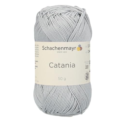 Schachenmayr (SMC) Catania Originals Garn, 2 Knäuel/Packung , jedes Knäuel 125 m, 100 % mercerisierte Baumwolle zum Stricken und Häkeln, Sport Weight, 434 Nebel von Hiveroots