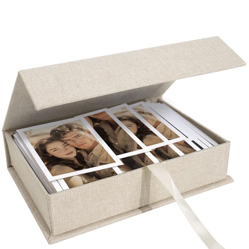 Hiwhy Foto Aufbewahrungsbox 20x25 cm, Leinen Fotobox, Erinnerungsbox zur Aufbewahrung von Fotos, Bildern, Urkunden, Scrapbooking Zubehör, Andenken und Schmuck Beige Hiwhy Foto Aufbewahrungsbox 20x25 cm, Leinen Fotobox, Erinnerungsbox zur Aufbewahrung von Fotos, Bildern, Urkunden, Scrapbooking Zubehör, Andenken und Schmuck Beige von Hiwhy
