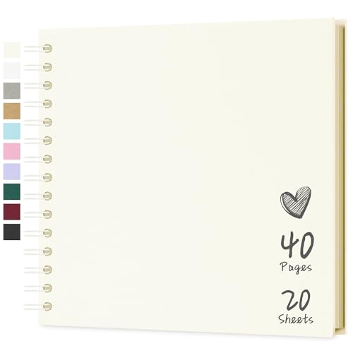 Hiwhy Fotoalbum Scrapbook 20,5x20,5 cm 20 Blätter DIY Scrapbook Hartes Kraftpapier Baby Erinnerungsbuch Familie Geburtstag Hochzeit Jahrestag Scrapbook, Beige Hiwhy Fotoalbum Scrapbook 20,5x20,5 cm 20 Blätter DIY Scrapbook Hartes Kraftpapier Baby Erinnerungsbuch Familie Geburtstag Hochzeit Jahrestag Scrapbook, Beige von Hiwhy