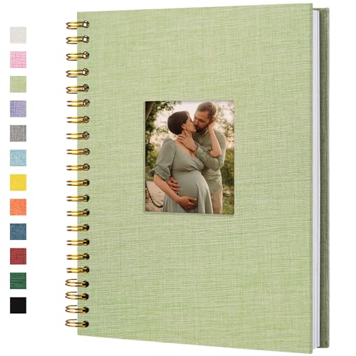 Hiwhy Scrapbook Fotoalben Leineneinband 28x20,5 cm 40 Seiten Hardcover Kraft Weiß Seiten Erinnerung Scrapbooking Buch für Hochzeit Reise Baby Dusche Gästebuch, Grasgrün Hiwhy Scrapbook Fotoalben Leineneinband 28x20,5 cm 40 Seiten Hardcover Kraft Weiß Seiten Erinnerung Scrapbooking Buch für Hochzeit Reise Baby Dusche Gästebuch, Grasgrün von Hiwhy