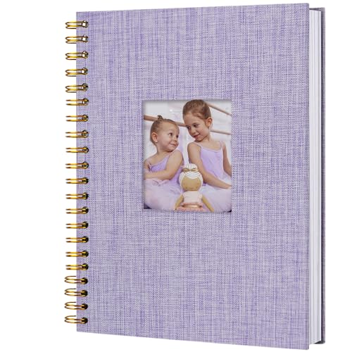 Hiwhy Scrapbook Fotoalben Leineneinband 28x20,5 cm 80 Seiten Hardcover Kraft Weiß Seiten Erinnerung Scrapbooking Buch für Hochzeit Reise Baby Dusche Gästebuch, Violett Hiwhy Scrapbook Fotoalben Leineneinband 28x20,5 cm 80 Seiten Hardcover Kraft Weiß Seiten Erinnerung Scrapbooking Buch für Hochzeit Reise Baby Dusche Gästebuch, Violett von Hiwhy
