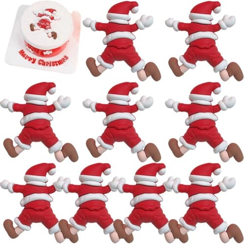 10 Stücke Santa Claus Frohe Weihnachten Kuchen Topper Cartoon Xmas Party Cupcake Topper Für Weihnachten Kuchen Dekorationen Einsatz Geburtstag von HiyyFloy