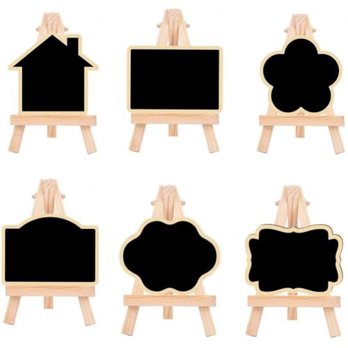 HiyyFloy 6 Stück Mini-kreidetafel-schilder Staffelei-ständer, Kleine Kreidetafel-tafel, Tragbare Tisch-menü-nachrichtentafel Für Hochzeiten HiyyFloy 6 Stück Mini-kreidetafel-schilder Staffelei-ständer, Kleine Kreidetafel-tafel, Tragbare Tisch-menü-nachrichtentafel Für Hochzeiten von HiyyFloy