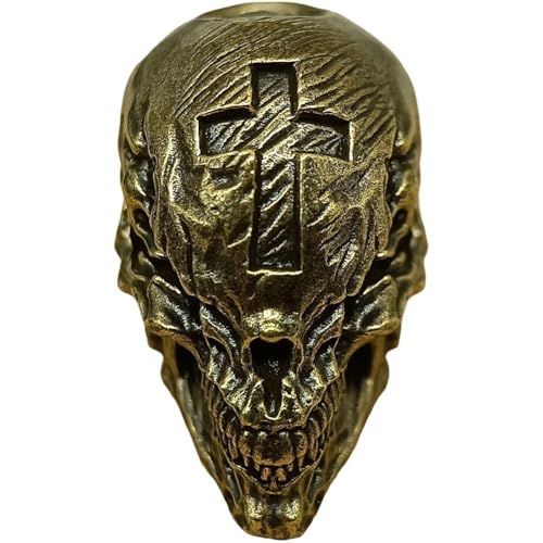 Halloween-totenkopfperlen, Messingkordelperlen, perlen Für Schlüsselbänder, Metallperlen Großem Loch, Vintage-europäische Perlen Für Die Herstellung Von Schlüsselanhängern Und Armbändern Halloween-totenkopfperlen, Messingkordelperlen, perlen Für Schlüsselbänder, Metallperlen Großem Loch, Vintage-europäische Perlen Für Die Herstellung Von Schlüsselanhängern Und Armbändern von HiyyFloy