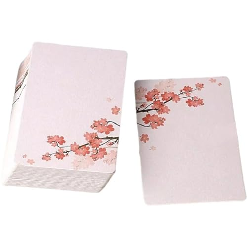 HiyyFloy 100 Stück Blanko-notizkarten, Blanko, Dekorative Notizkarten Blumenmuster, Karteikarten Blumenmuster, Großpackung, Dankes- Und Grußkarten Für Heimwerkerbedarf, Schule, Büro, Hochzeit, von HiyyFloy